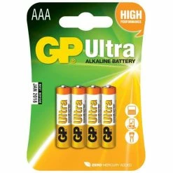 Batteri 1,5V Lr03/Aaa 4-Pack Gp Ultra Alkaline